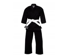Evolution juodas karate kimono karatega 8 oz + diržas 200 cm