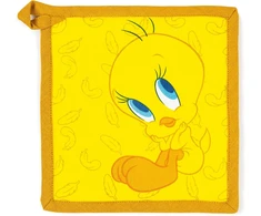 Rankšluostis Excelsa Tweety puodų laikiklis 20 x 20 cm, 100% medvilnės pamušalas, poliesterio užpildas
