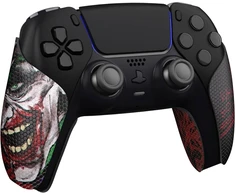 Extremerate Playvital neslystantis lipdukas, skirtas ps5, profesionalūs tekstūruoti guminiai padeliai, skirti ps5 valdikliui (clown Hahaha)