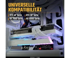 Ezdiy-fab 5 v argb gpu laikiklis grafikos plokštės gpu atrama vaizdo plokštės laikiklio laikiklis laikiklis sag holder rx7990xtx, rtx4090, baltas-341-1