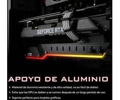 Ezdiy-fab Gpu laikiklis su Argb Led apšvietimu, juodas