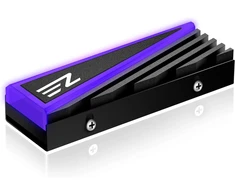 Ezdiy-fab Nvme M.2 aliuminio heatsink'as 12v 4-pin Rgb aušintuvas 2280 M.2 Ssd heatsink'ui Tri-cool su silikonine termo pagalvėle