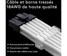 Ezdiy-fab Rtx 3000 serijos 12-pin į 2x 8-pin prailginimo laidas 300 mm
