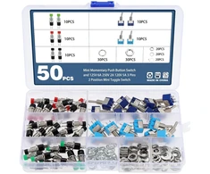 Faankiton mini jungiklis 125 V 6 A 250 V 2 A 120 V 5 A 3 kontaktų 2 padėčių mini jungiklis ir įjungimo/išjungimo 2 padėčių Spst 2 kontaktų svirtinis jungiklis 16a/250v 20a/125v Ac, 50 vnt.