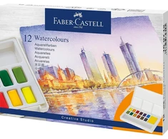 Faber-castell akvarelinių dažų rinkinys, 12 spalvų