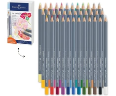 Faber-castell Aqua Goldfaber 114639 akvareliniai pieštukai, 3,3 mm šerelis, 36 vnt. pakuotė dovanų dėžutėje