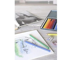Faber-castell Polychromos spalvoti pieštukai, 24 vnt., metalinė dėžutė