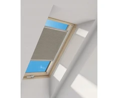 Fakro Apf dvigubai klostuota plisuota užuolaida 134x98 cm, pilka
