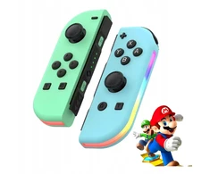 Fantec Nintendo Switch valdiklis Joy-con Pair Pad Žalias Mėlyna 2 vnt. Led, plėvelė