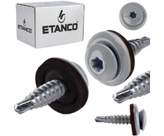 Farmers varžtai Torx 4,8x20 mm Ral 9006 250 vnt. skardai Etanco Gtf 02p