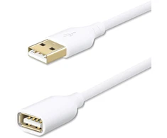 Fasgear Usb 2.0 prailginimo laidas 5m, baltas