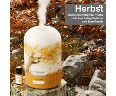 Fashome aromaterapinis difuzorius, rankų darbo stiklinis difuzorius eteriniams aliejams, automatinis išjungimas, šilta šviesa, vintažinė aromaterapija kūdikiams, namams, biurui ar jogai (autumn Frankincense)