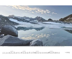 Faszination Alpen 2025 sieninis kalendorius, 70 x 50 cm, plakatinis kalendorius su didingais Alpių kraštovaizdžiais, aukštos kokybės fotografija, Alpių pasaulio tyrinėjimas