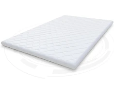 Čiužinys Fdm Antklodė čiužiniui Coconut Cold Foam 180 x 200 cm, pagaminta iš šaltojo putų poliuretano, kokoso, kietumas H4, aukštis apie 4 cm, tinkama alergiškiems žmonėms, Oeko-tex, balta