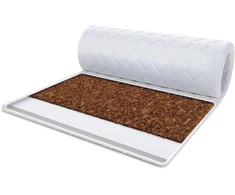 Čiužinys Fdm Antklodė čiužiniui Coconut Cold Foam 180 x 200 cm, pagaminta iš šaltojo putų poliuretano, kokoso, kietumas H4, aukštis apie 4 cm, tinkama alergiškiems žmonėms, Oeko-tex, balta