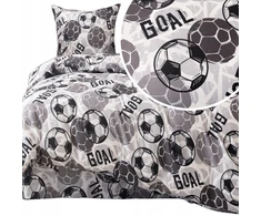 Fdom patalynės komplektas 160 x 200, antklodė 70x80, futbolininko dizainas vaikams, kamuolys