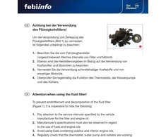 Febi bilstein Alyvos filtras su sandarinimo žiedais, 1 vnt.