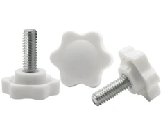 Feeimol Žvaigždinis varžtas plastikinis žvaigždės formos rankenos spaustuko rankenėlė sparninis varžtas M5 x 20 mm (10 vnt.)