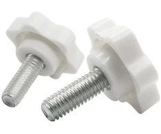Feeimol Žvaigždinis varžtas plastikinis žvaigždės formos rankenos spaustuko rankenėlė sparninis varžtas M5 x 20 mm (10 vnt.)