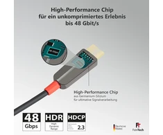 Feintech 8k Hdmi Optinis Laidas 12m, 4k 120hz, 48gbps, Earc, Vrr, Hdr