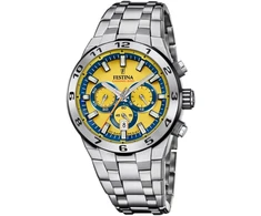 Festina Vyriškas Laikrodis Chronograph Nerūdijantis Plienas 10 Atm