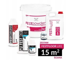 Festwall life mikrocementas. Mikrocemento produktų sistema 15 m² sienos