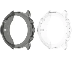 Feysentoe 2 Tpu dėklų rinkinys, suderinamas su Suunto 7 apsauginiu dėklu (juodas + skaidrus)