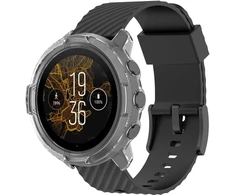 Feysentoe 2 Tpu dėklų rinkinys, suderinamas su Suunto 7 apsauginiu dėklu (juodas + skaidrus)