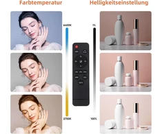 Fgen softbox foto studijos rinkinys, 50 cm aštuonkampė softbox su 85 W 2700-6400 K reguliuojamomis led lempomis, 150 cm reguliuojamas šviesos stovas, skirtas youtube, tiktok vaizdo įrašams įrašyti, žaidimų transliacijoms (1 pakuotė)