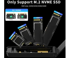 Fideco M.2 Nvme Ssd dėklas, Usb 3.2 Gen 2 (10gbps)
