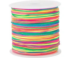 Filoeex elastinė juostelė apyrankėms, 0,8 mm x 100 m, spalvingas elastinis siūlas, papuošalų gamybos virvelė karoliukams, apyrankių virvelė apyrankėms, papuošalams, vėriniams, rankdarbiams, plaukų gumelė (mix)