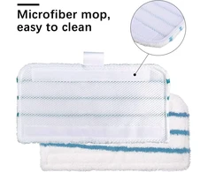Finevernek Plaunamos mikropluošto šluostės Juodas Decker gariniams šluotoms, Fsm1500, Fsm1600, Fsm1610, Fsm1620, Fsm1630, Fsmh162, 4 vnt.