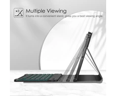 Fintie klaviatūra [italų išdėstymas] suderinama su Lenovo Tab P11 (2nd Gen) 11.5 colių Tb350fu/tb350xu 2022 - dėklas su rašiklio laikikliu, juodas