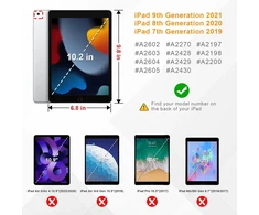 Fintie Klaviatūros dėklas, skirtas Ipad 9 kartos (2021)/8 kartos (2020)/7 kartos (2019) 10.2 colių – itin plonas lengvas apsauginis dėklas su magnetine nuimama Bluetooth klaviatūra su Qwertz išdėstymu, rožinis auksas