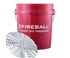 Fireball Detailingo kibiras su separatoriumi, raudonas, 18 l
