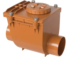 First Plast nrc100 a atbulinis vožtuvas Pvc klijavimui, raudonas, skersmuo 100 mm