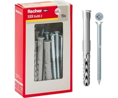 Fisher Fischer 8 x 80mm pilki prailginti kaiščiai su varžtu