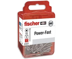 Fisher Fischer Fpf-st Medvaržčiai pilnu sriegiu 3.0 x 16 A2 nerūdijantis plienas, lizdinė pakuotė, 40 vnt.
