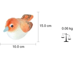 Fisher Price Plunksninis naktigonėlis su tikrais paukščių balsais, 13-16 cm