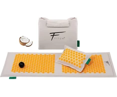 Fitem - xl akupresūros kilimėlis su pagalvėle - 100% natūralus kokoso pluošto užpildas - masažas - malšina nugaros ir kaklo skausmus - išialgija - raumenų atpalaidavimas - relaksacija ir mažina nemigą