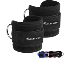 Flintronic Kojų kilpos, traukimas lynu su D formos žiedais, kojų dirželiai fitneso treniruotėms, kojų manžetai, traukimas lynu vyrams ir moterims, kojų ilgintuvai, kulkšnies dirželiai fitnesui, sėdmenų ir kojų treniruotėms