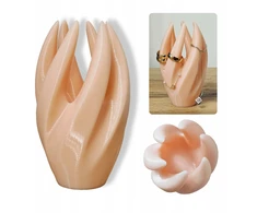 Floral Ring Organizer - žiedų stovas - smėlio spalvos
