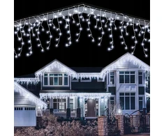 Focla varvekliai Flash 200 Led lauko šviesos girlianda, šaltai balta