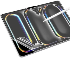 Foebxxs 2 vnt. popierinių ekrano apsaugų, skirtų ipad pro 13 (2024), matinis pet popierinis ekrano apsauga, skirta piešimui, rašymui ir užrašams, neatspindinti, apsauganti nuo pirštų atspaudų
