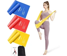 Fokky Fitneso juostos 3 vnt. rinkinys, 1.5m/2m, 3 stiprumai