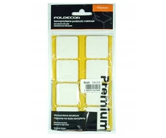 Foldecor Premium baltos spalvos veltinio padėkliukai 34x34mm 8vnt