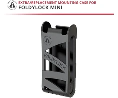 Foldylock mini dviračio spynos laikiklis - itin lengvas laikiklis foldylock mini sulankstomai spynai - nešiojami saugūs dviračio tvirtinimo priedai