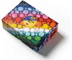 Folia Pompomų rinkinys Jumbo Glitter 1.5-4.0 cm 300g Plastikas Visus metus Rankdarbių dekoracijos Spalvingi Pūkuoti Kūrybiniai reikmenys