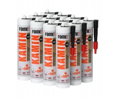 Fome Flex Aukštatemperatūrinis kamino sandarinimo silikonas 1500°c, 300ml juodas