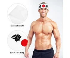 Fomiyes japoniškas galvos raištis - must win hachimaki, samurajų karate galvos raištis, suši virėjo bandana, 88 cm, patogus ir laidus orui, sportui ir dekorui